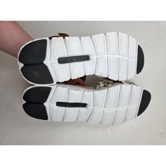 Cole Haan Zerogrand Platform Sandals Womens 9.5 Leather Soho Snake Crisscross - Picture 7 of 7